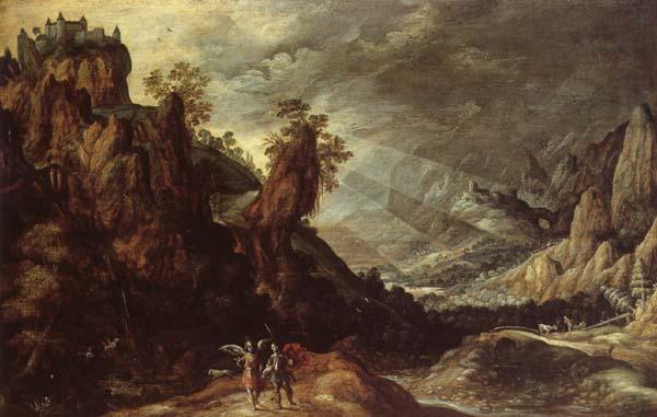 KEUNINCK, Kerstiaen Landscape wiht Tobias and the Angle oil painting picture